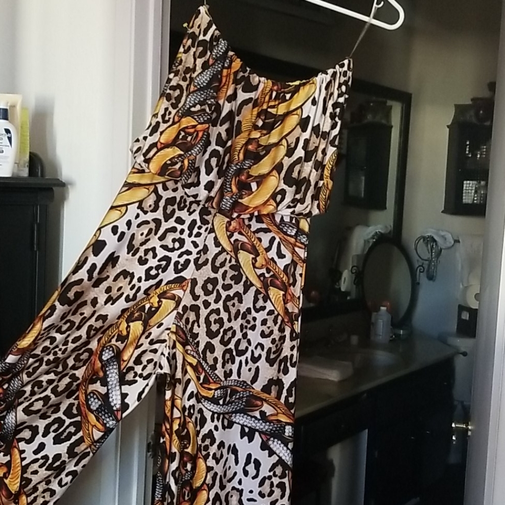 Multi print jumpsuit.